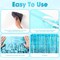 Light Blue Foil Fringe Backdrop Curtains, Tinsel Streamers Birthday Party Decorations, Fringe Backdrop for Baby Shower, Gender Reveal Party Decorations